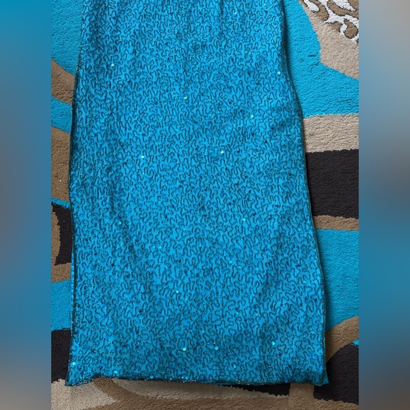 Scala Turquoise Beaded Dress - Picture 5 of 16